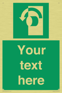 Custom Turn Anti-Clockwise Sign